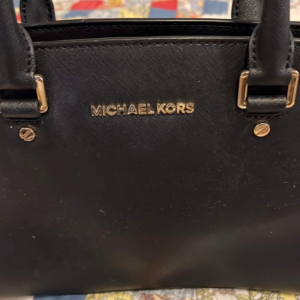Michael Kors black satchel purse - Picture 2 of 8